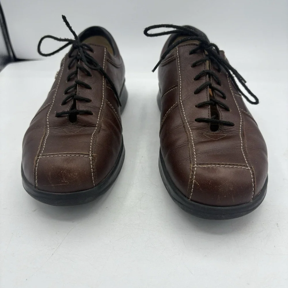 Finn Comfort Company Oxford Shoes Mens Boys‎ Size 5.5 Dijon Brown Leather